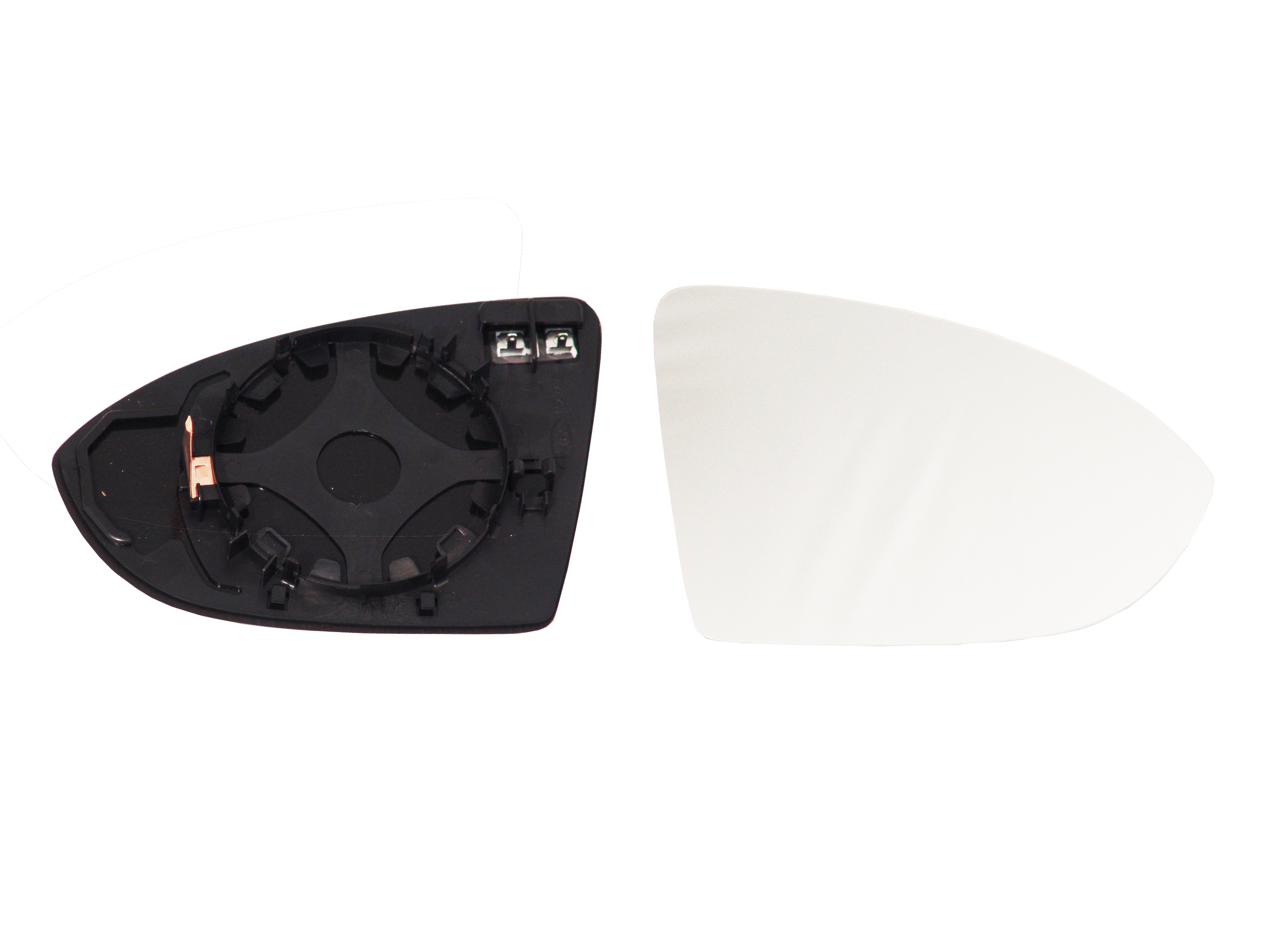 ALKAR Spejlglas, udvendig spejl 6432184 højre for VW