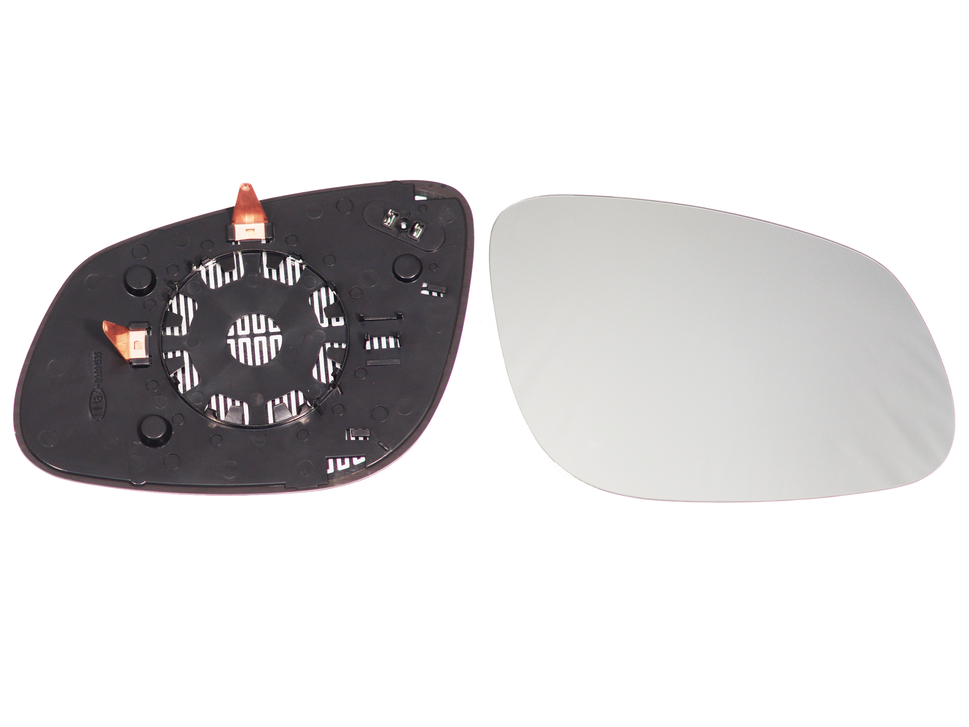 ALKAR Spejlglas, udvendig spejl 6432815 højre for PORSCHE