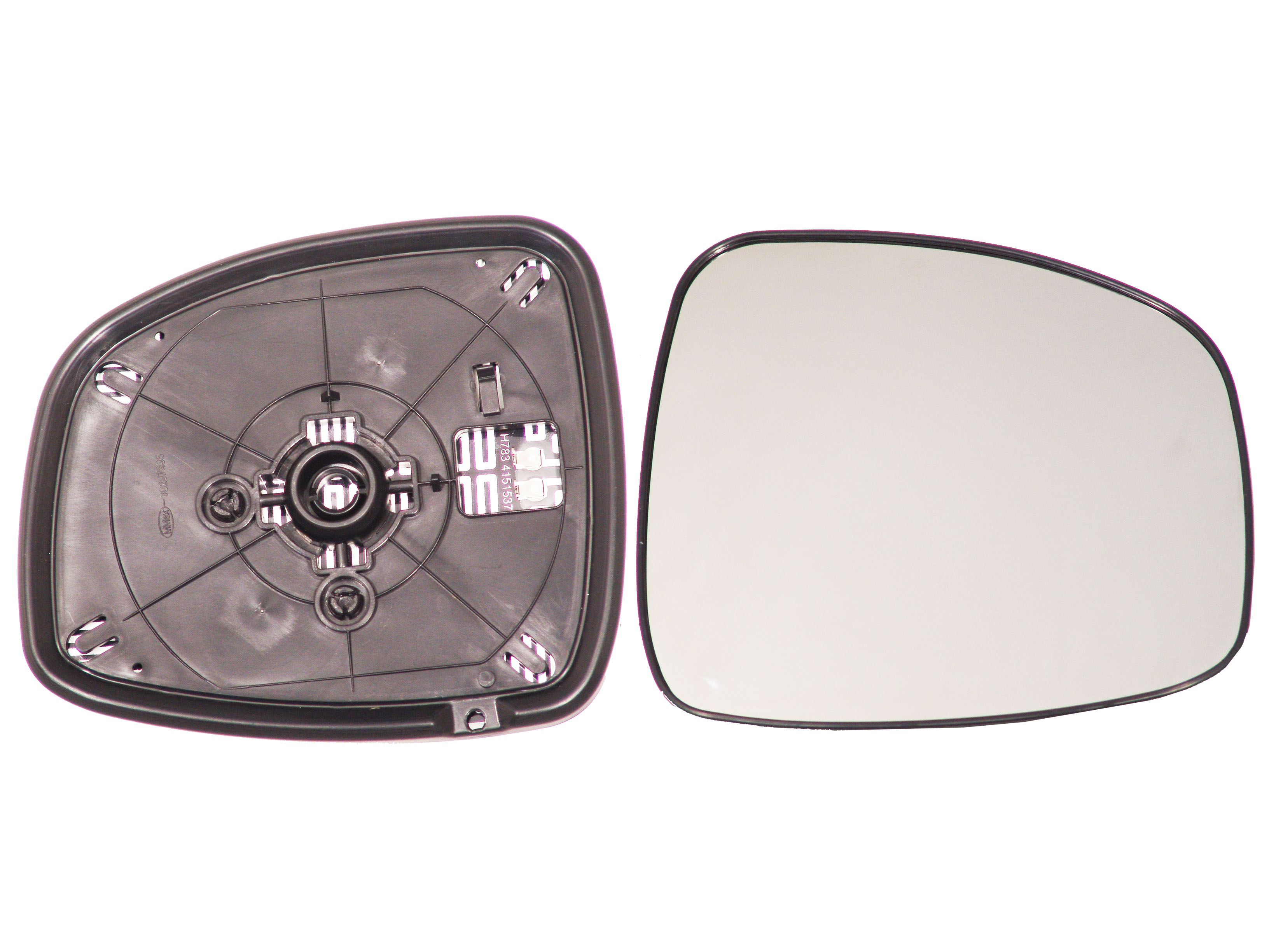 ALKAR Spejlglas, udvendig spejl 6432373 højre for FIAT