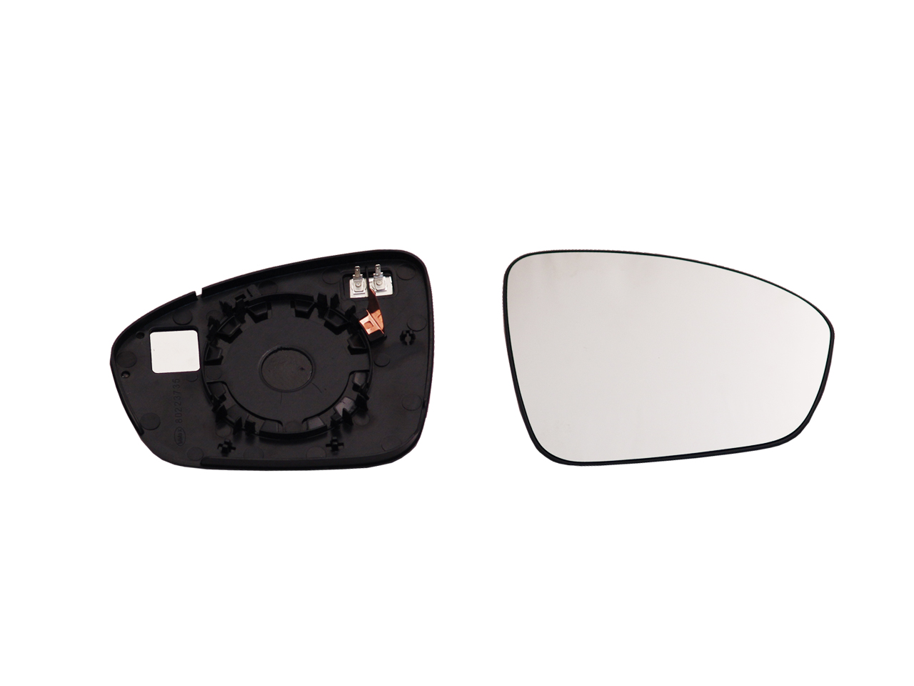 ALKAR Spejlglas, udvendig spejl 6432237 højre for MITSUBISHI RENAULT