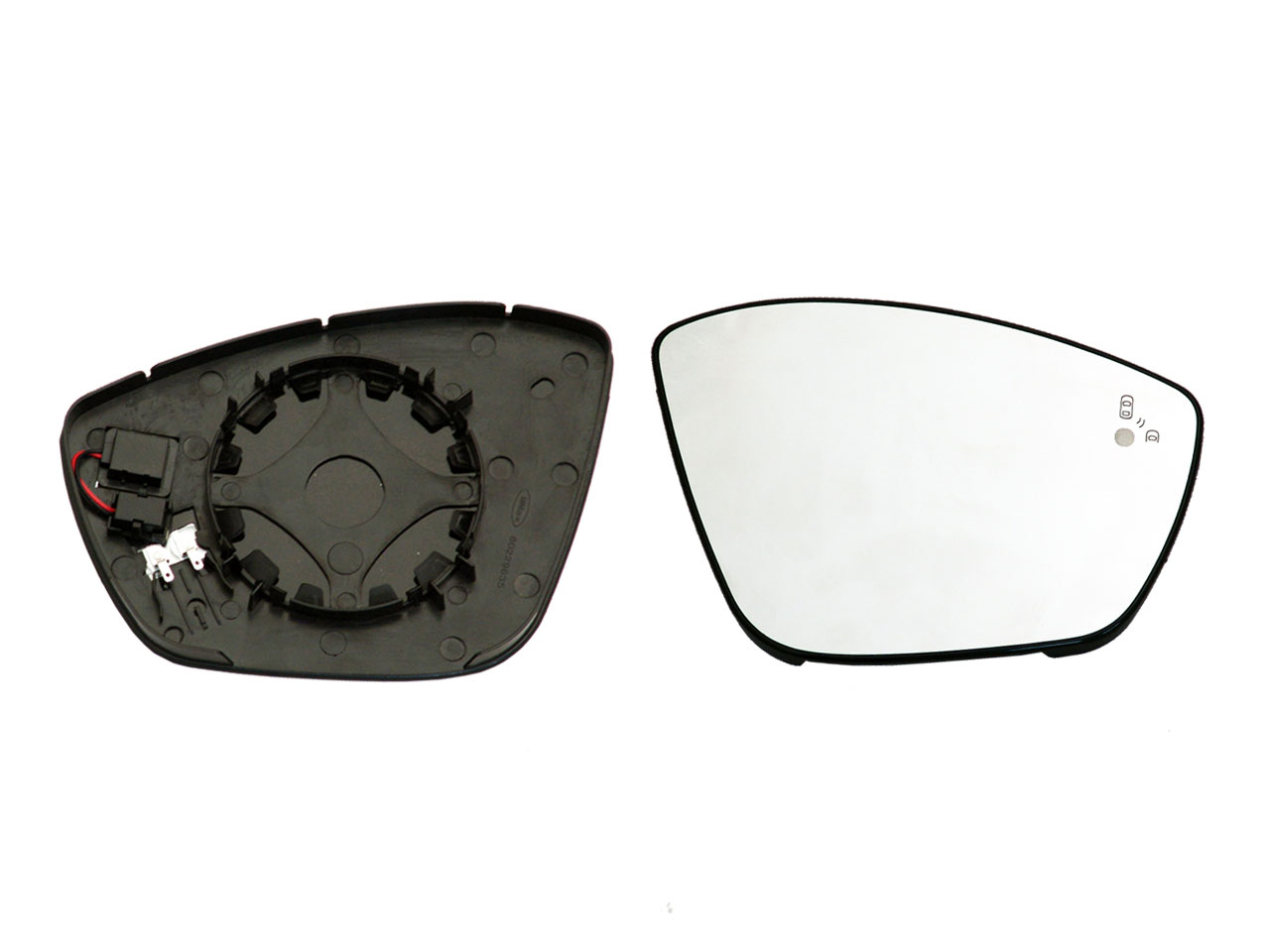 ALKAR Spejlglas, udvendig spejl 6436296 højre for PEUGEOT