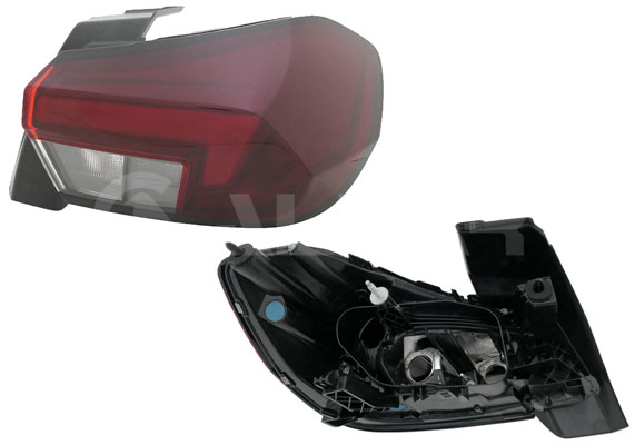 ALKAR Baglygte 2226421 W16W højre for OPEL
