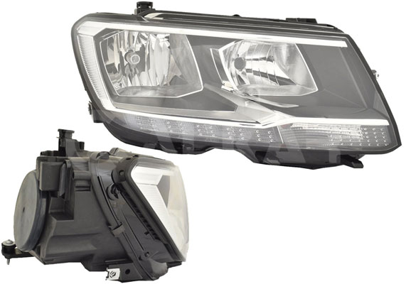 ALKAR Forlygte 2708139 H7 højre for VW