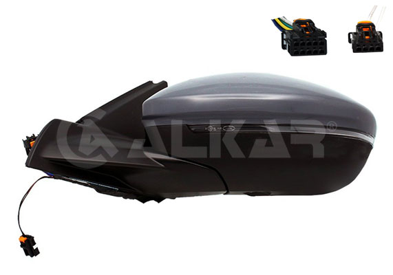 ALKAR Sidespejl 6147312 venstre for LANCIA OPEL PEUGEOT