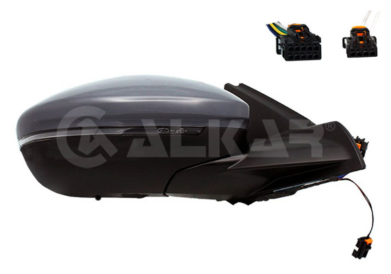 ALKAR Sidespejl 6144312 højre for OPEL PEUGEOT