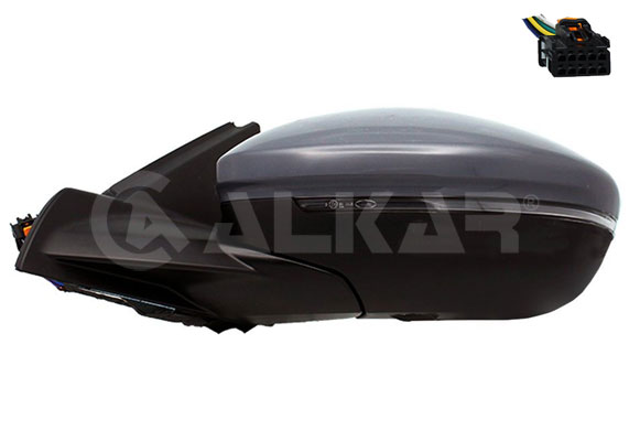 ALKAR Sidespejl 6143312 venstre for OPEL PEUGEOT