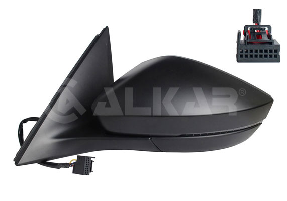 ALKAR Sidespejl 6125746 venstre for SKODA