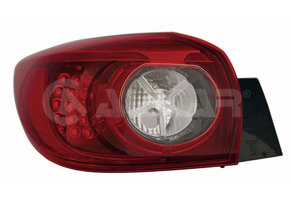 ALKAR Baglygte 2269652 WY21W venstre for MAZDA