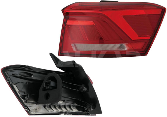ALKAR Baglygte 2004139 LED højre for VW