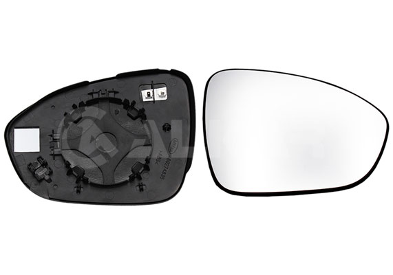 ALKAR Spejlglas, udvendig spejl 6432748 højre for DACIA
