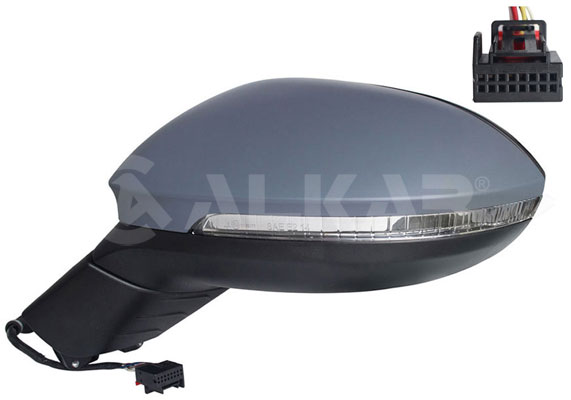 ALKAR Sidespejl 6141206 LED venstre for VW