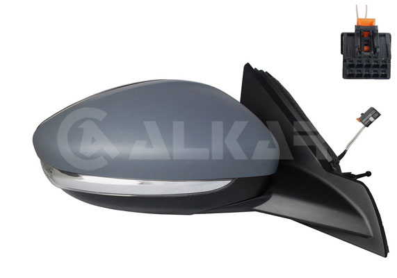ALKAR Sidespejl 6132312 WY5W højre for PEUGEOT
