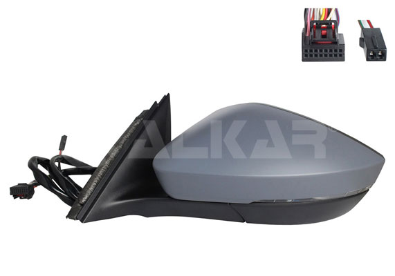ALKAR Sidespejl 6140735 højre for SKODA