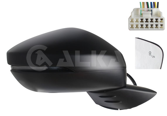 ALKAR Sidespejl 6144823 LED højre for HONDA