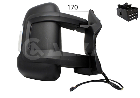 ALKAR Sidespejl 9218922 WY5W højre for PEUGEOT
