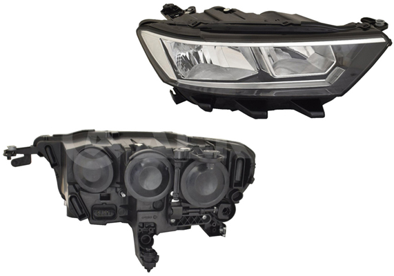 ALKAR Forlygte 2702139 H7 højre for VW
