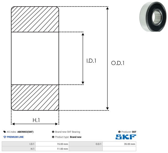 AS-PL Leje ABE9003(SKF) for MITSUBISHI NISSAN