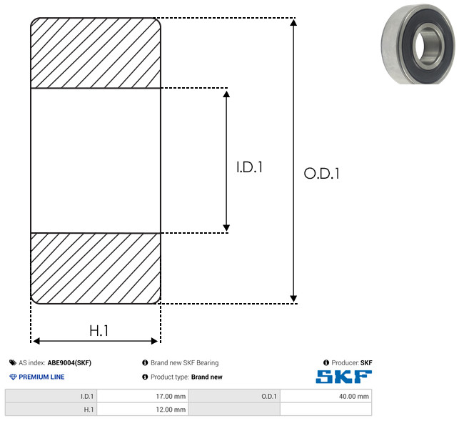 AS-PL Leje ABE9004(SKF) for DAF CHRYSLER FORD MAN MERCEDES-BENZ MITSUBISHI TOYOTA VW MERCURY