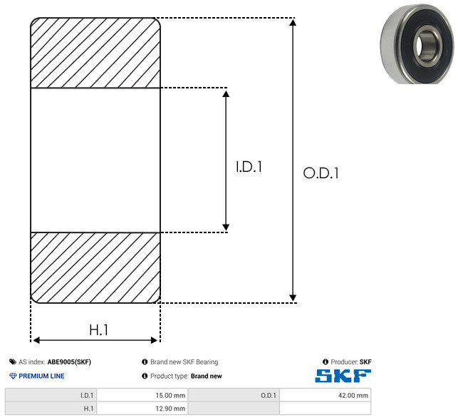 AS-PL Leje ABE9005(SKF) for NISSAN TOYOTA MITSUBISHI