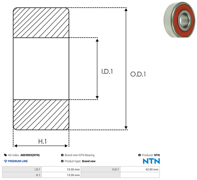 AS-PL Leje ABE9005(NTN) for MITSUBISHI NISSAN TOYOTA