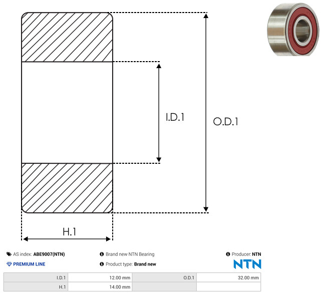 AS-PL Leje ABE9007(NTN)