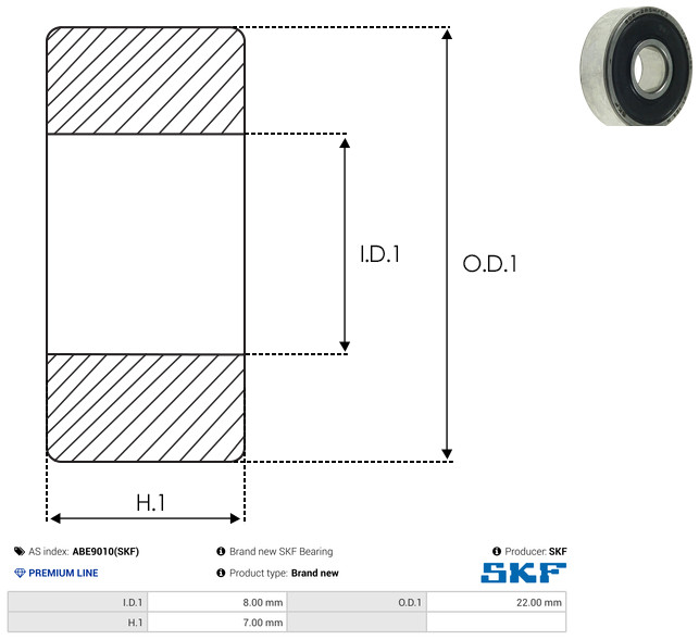 AS-PL Leje ABE9010(SKF) for TOYOTA NISSAN MITSUBISHI