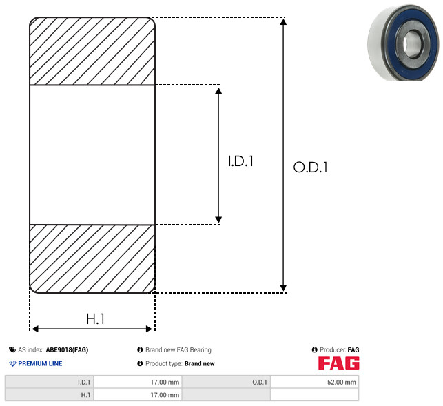 AS-PL Leje ABE9018(FAG) for FIAT