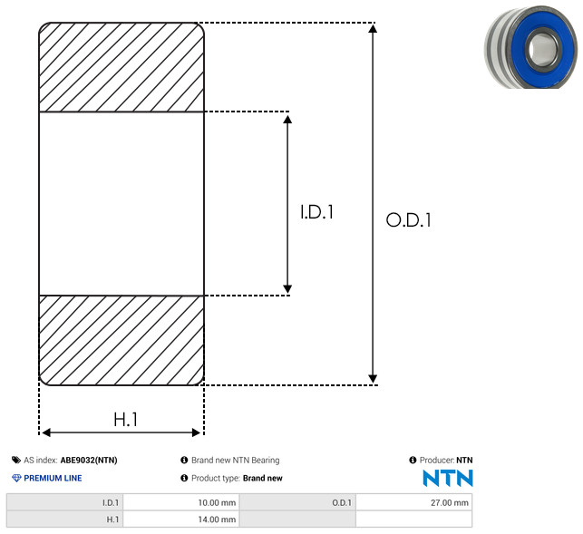 AS-PL Leje ABE9032(NTN) for MITSUBISHI