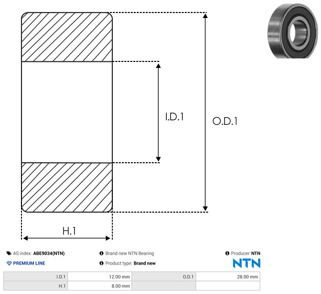 AS-PL Leje ABE9034(NTN) for NISSAN