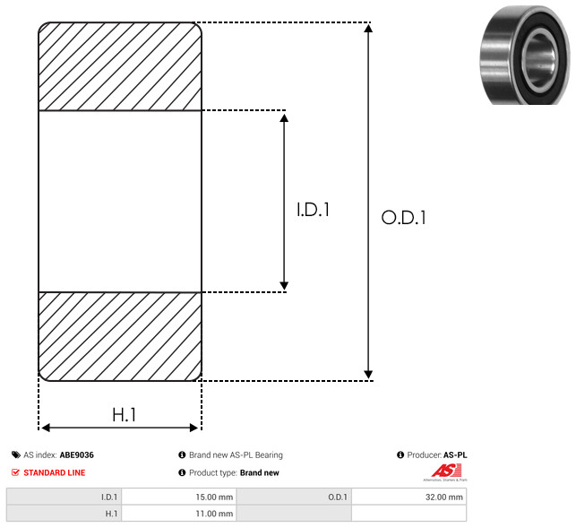 AS-PL Leje abe9036 for TOYOTA