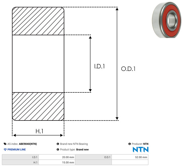 AS-PL Leje ABE9040(NTN) for TOYOTA MITSUBISHI