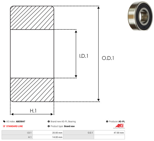 AS-PL Leje abe9047 for MITSUBISHI