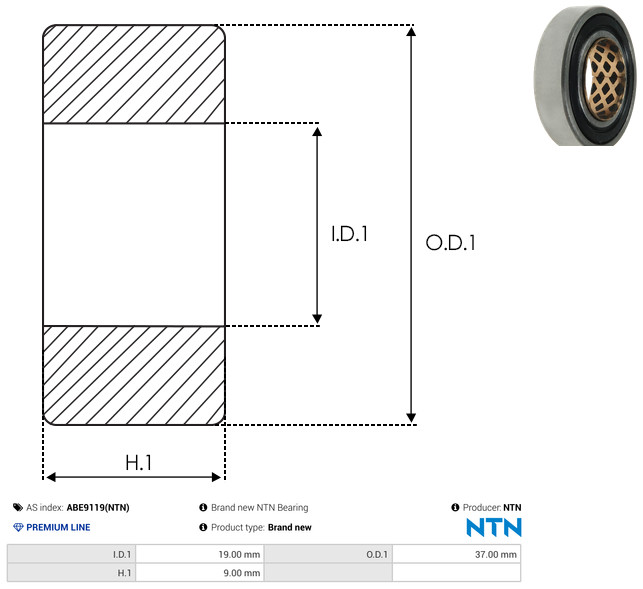 AS-PL Leje ABE9119(NTN) for MITSUBISHI