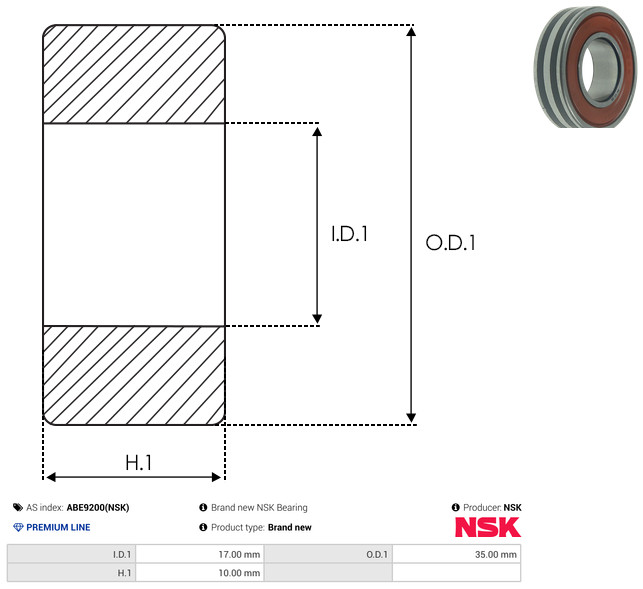 AS-PL Leje ABE9200(NSK)