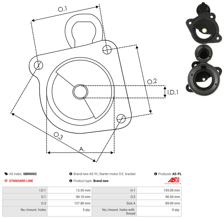 AS-PL sbr0002 for MERCEDES-BENZ