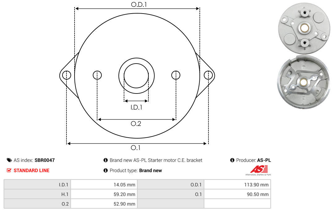 AS-PL sbr0047 for MERCEDES-BENZ