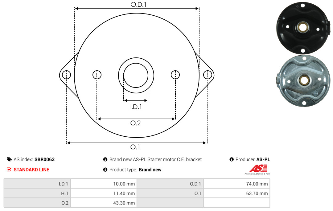 AS-PL sbr0063 for VW BMW FIAT SAAB OPEL TOYOTA FORD MITSUBISHI