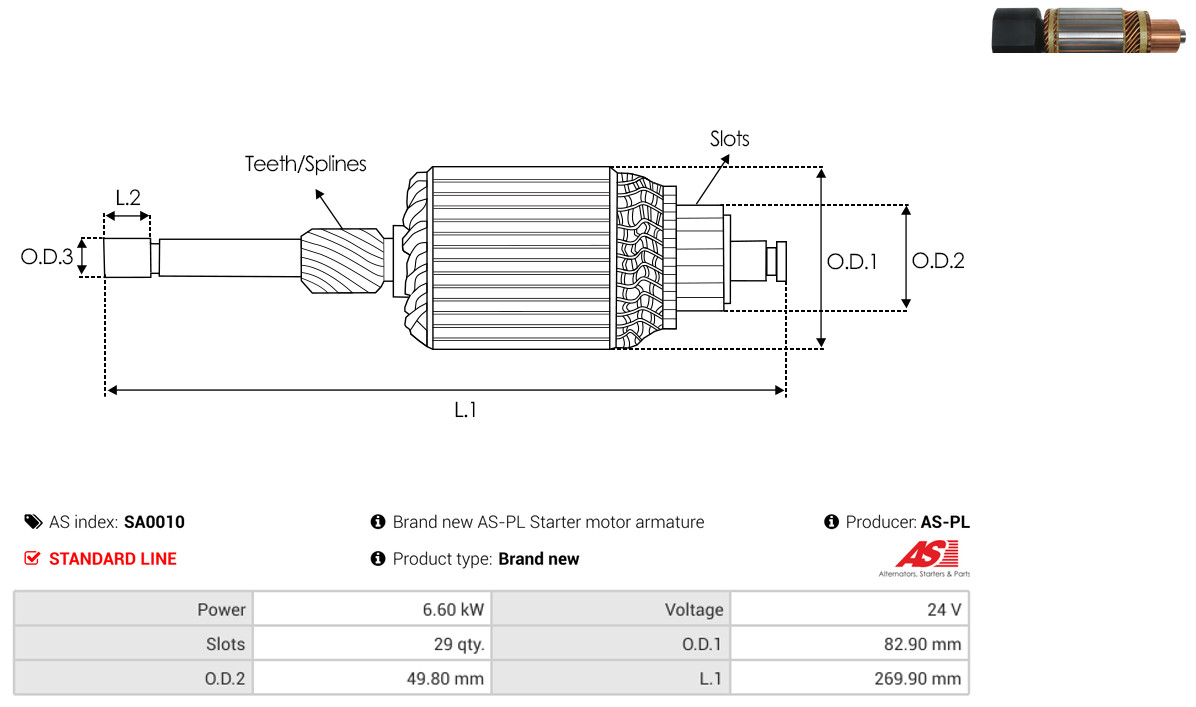 AS-PL sa0010 82,90mm