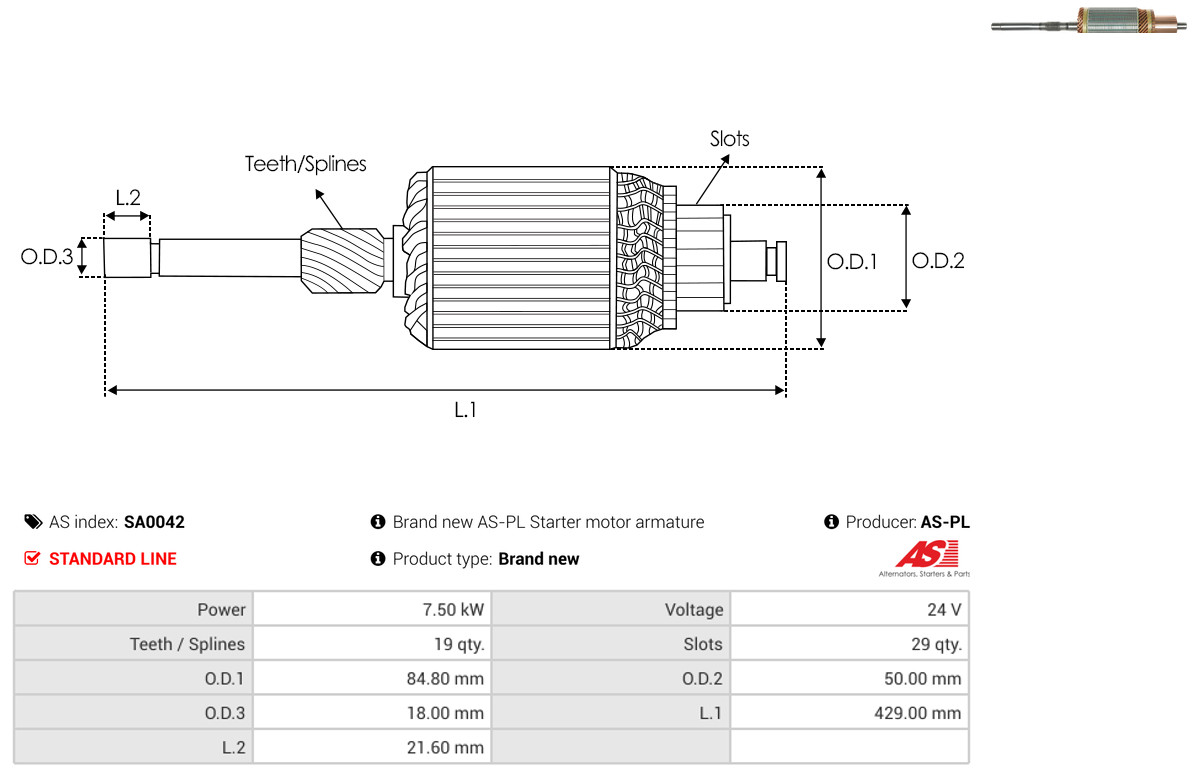 AS-PL sa0042 84,80mm