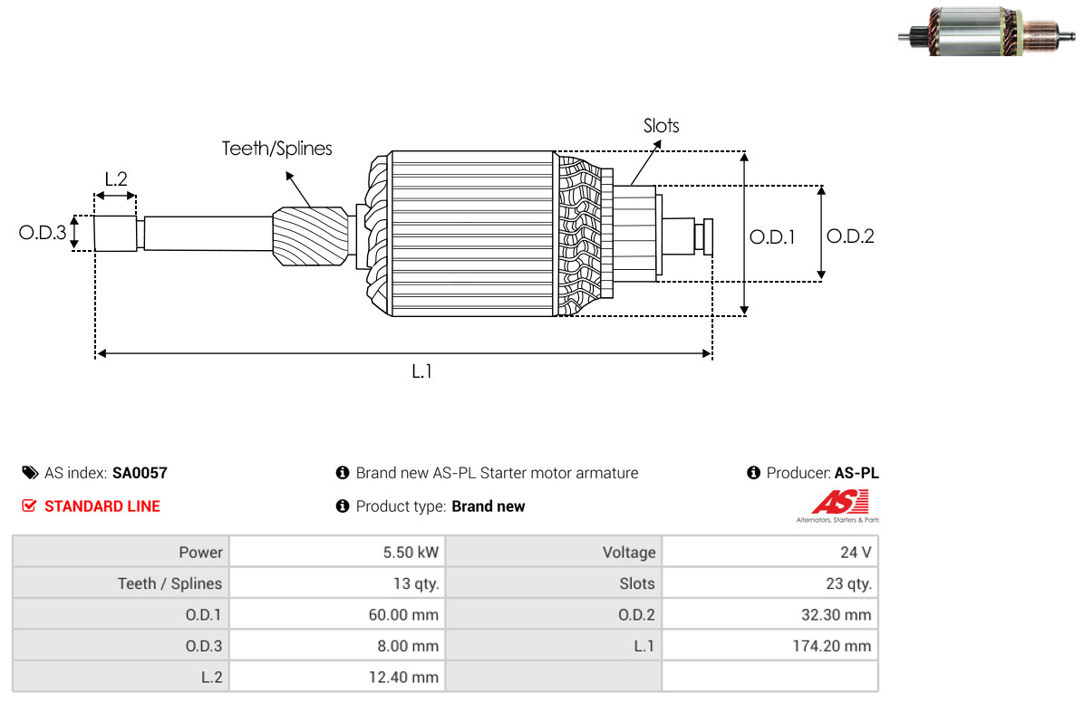 AS-PL sa0057 600mm
