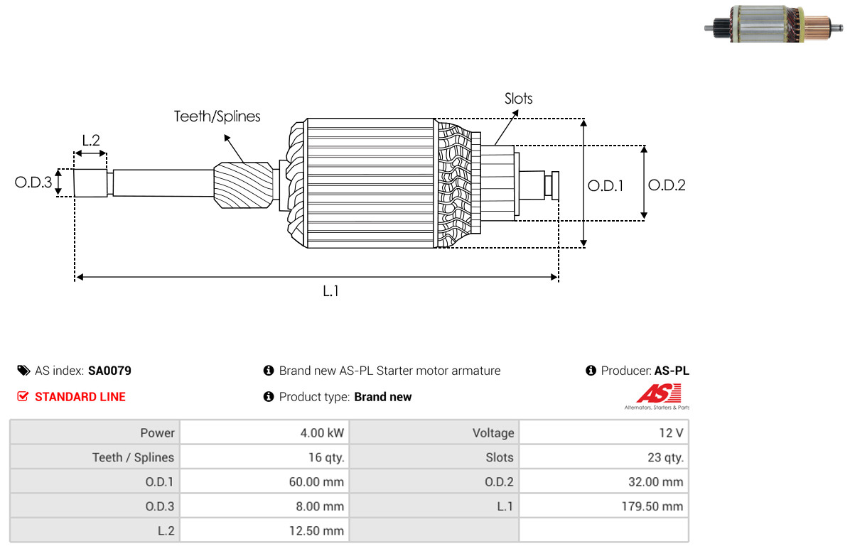 AS-PL sa0079 600mm