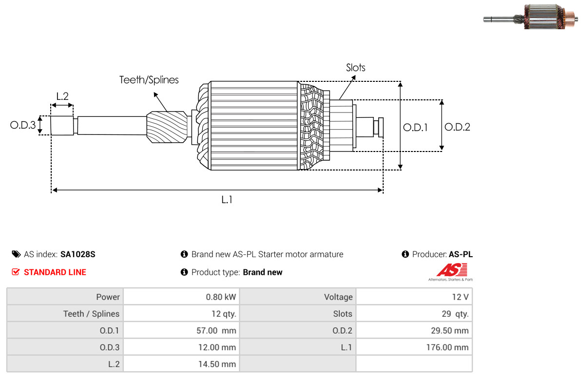 AS-PL sa1028s 570mm