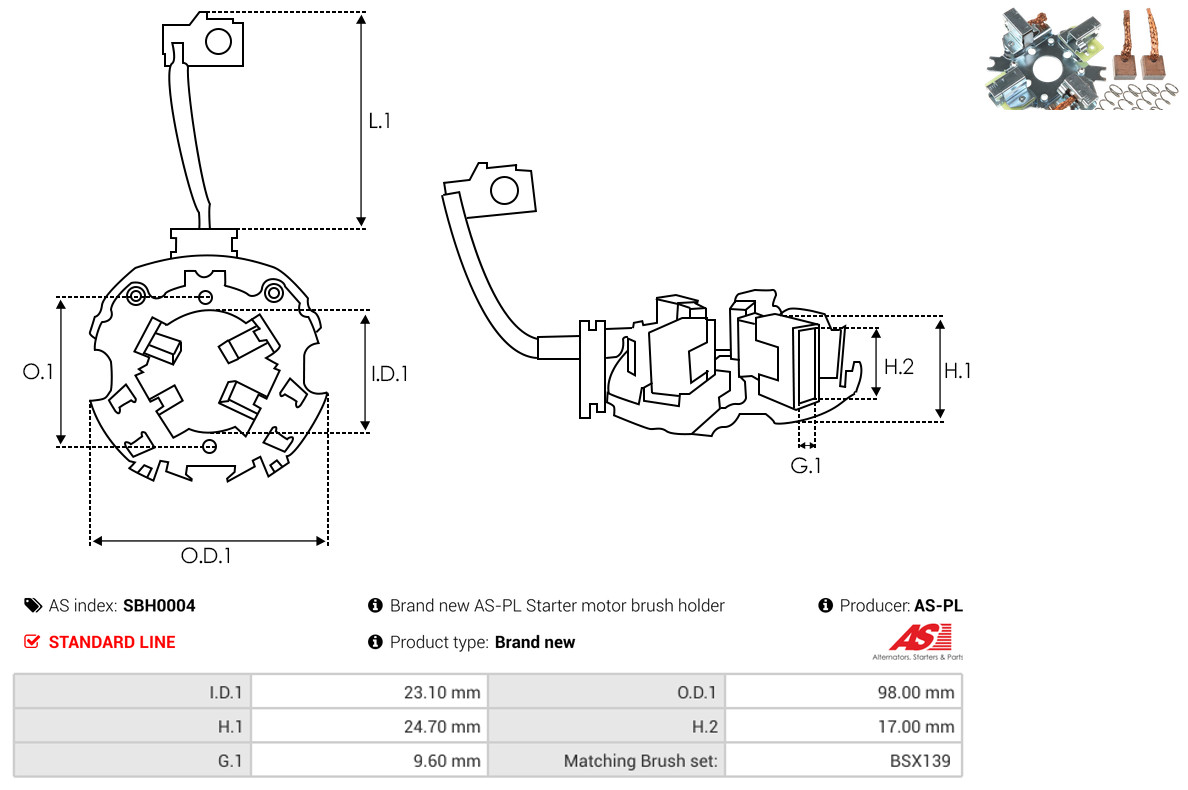 AS-PL sbh0004 980mm
