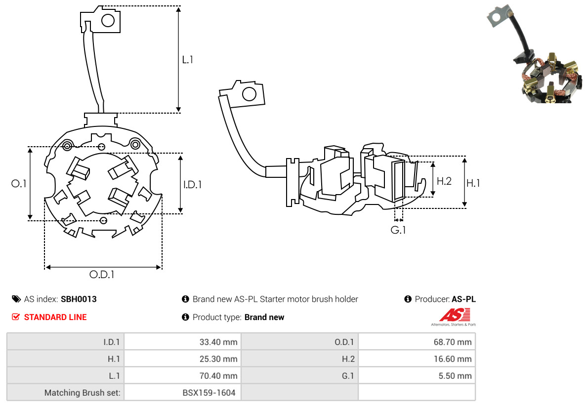 AS-PL sbh0013 68,70mm