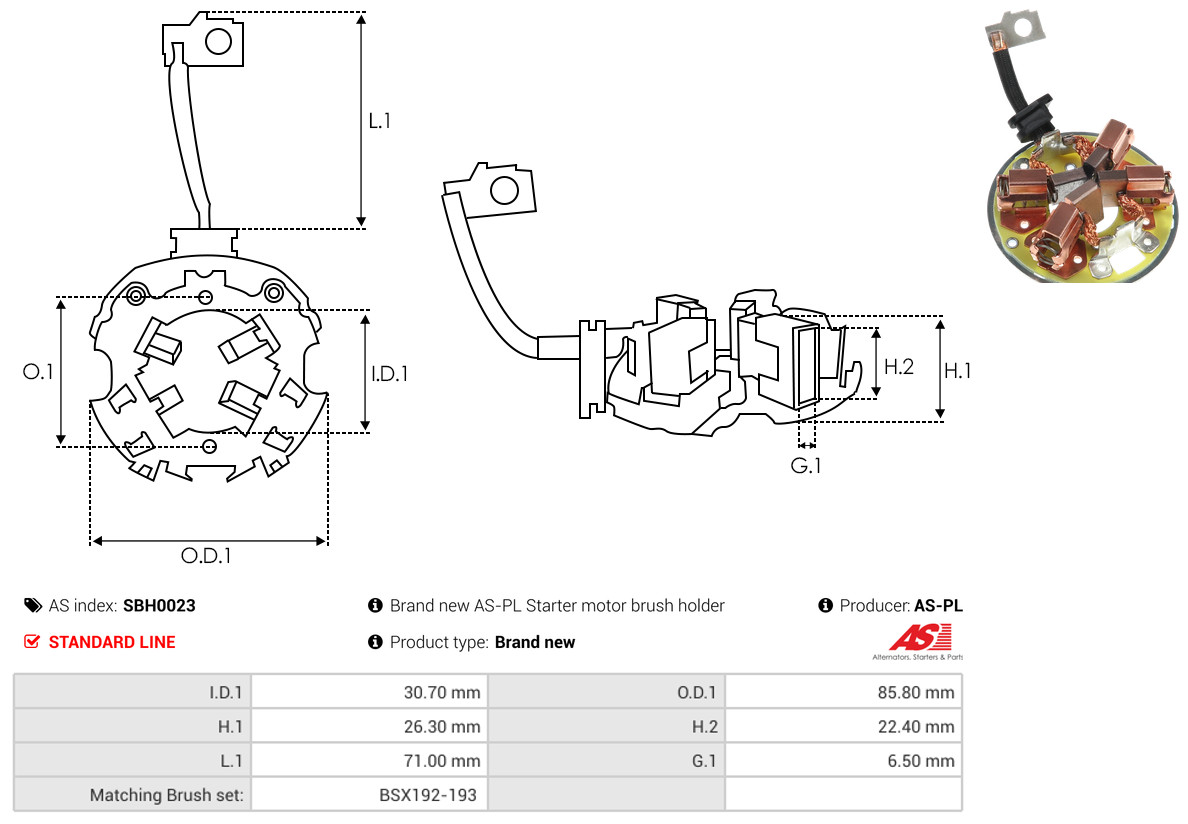 AS-PL sbh0023 85,80mm
