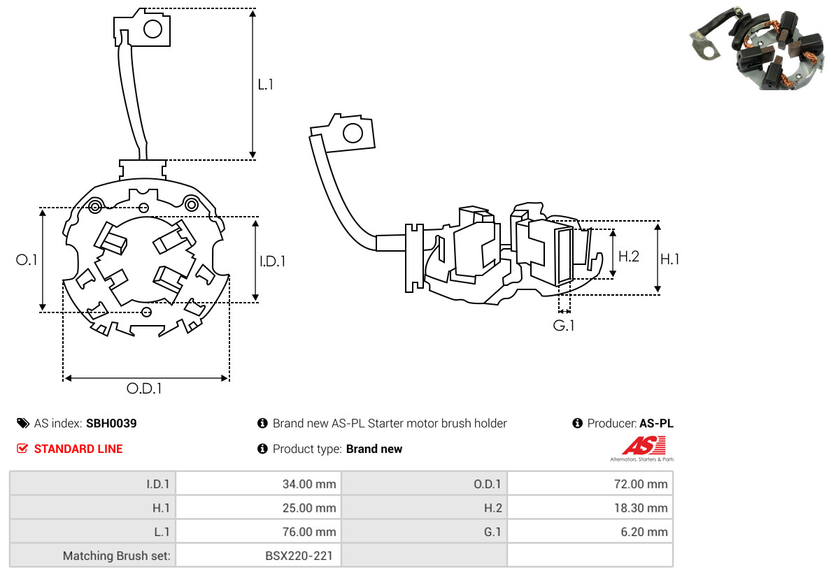 AS-PL sbh0039 720mm