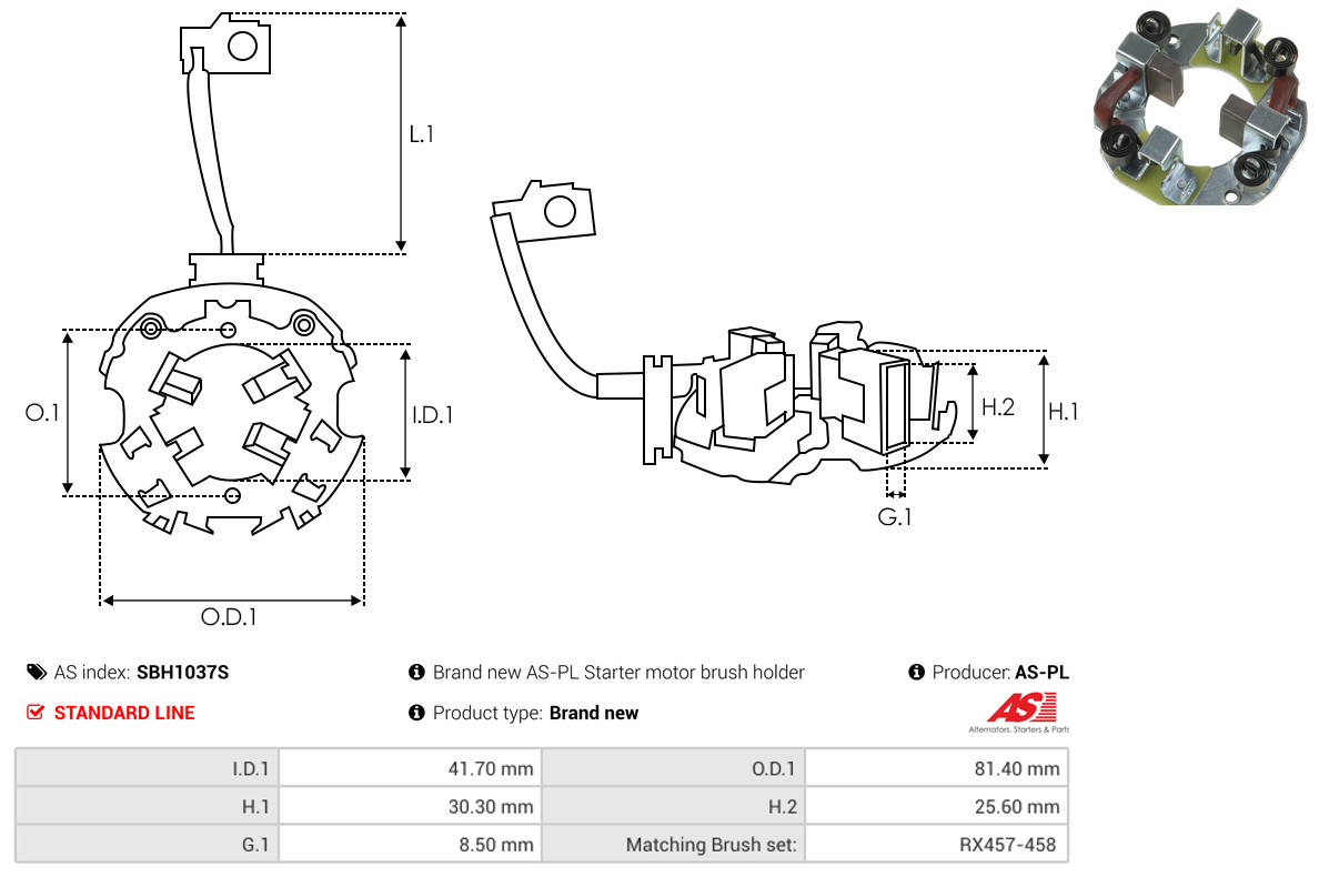 AS-PL sbh1037s 81,40mm
