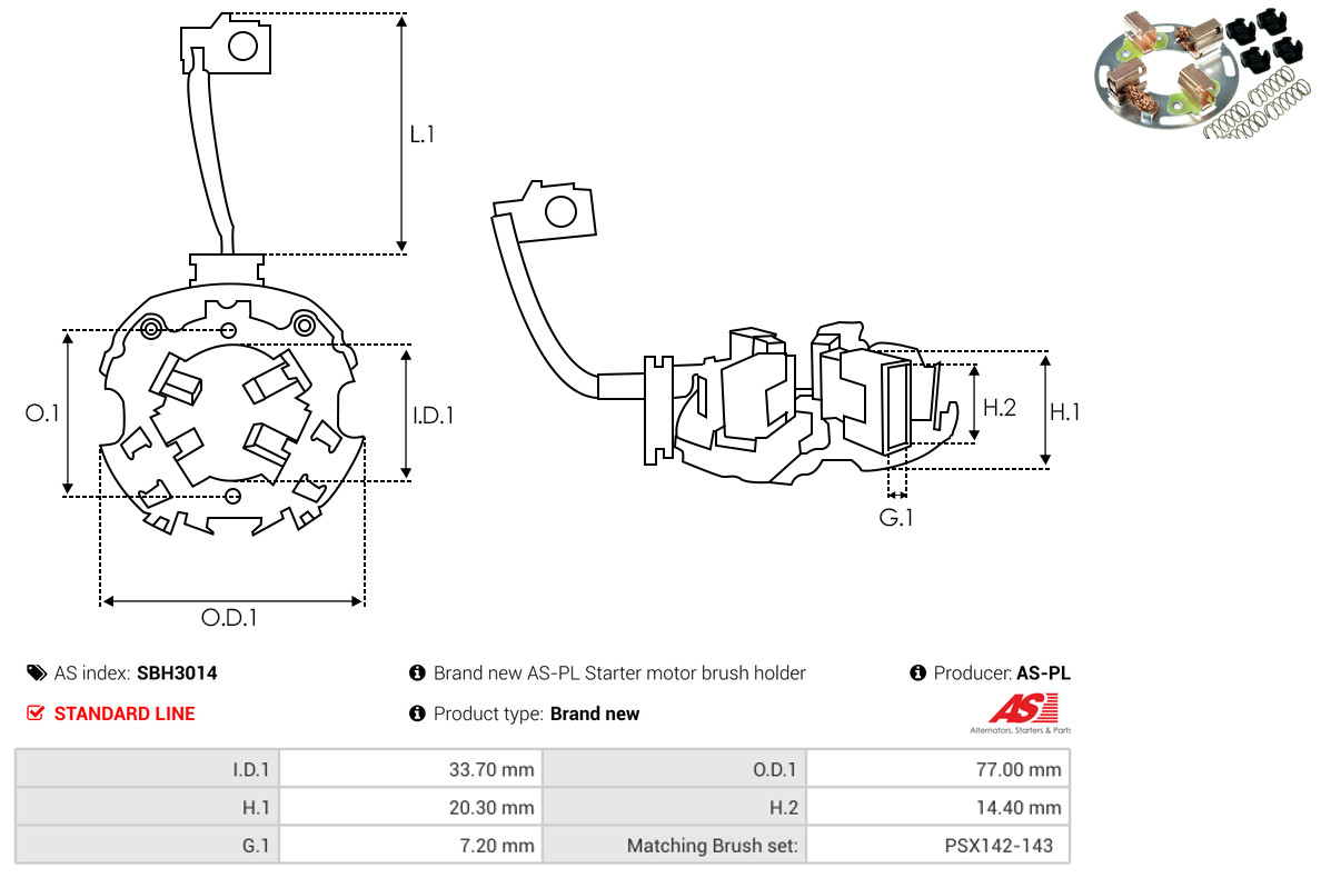 AS-PL sbh3014 770mm