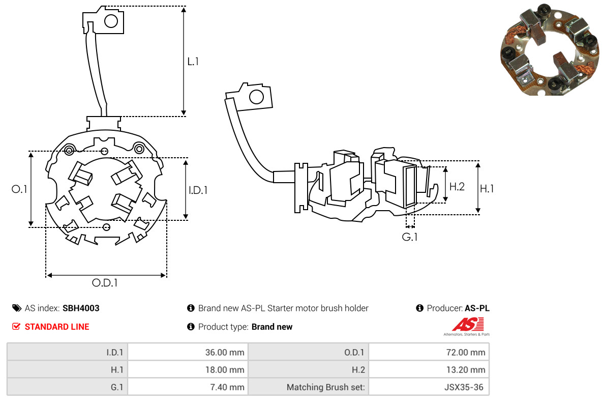 AS-PL sbh4003 720mm