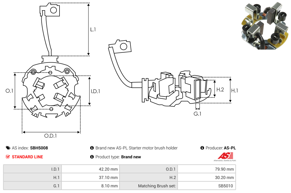 AS-PL sbh5008 79,90mm